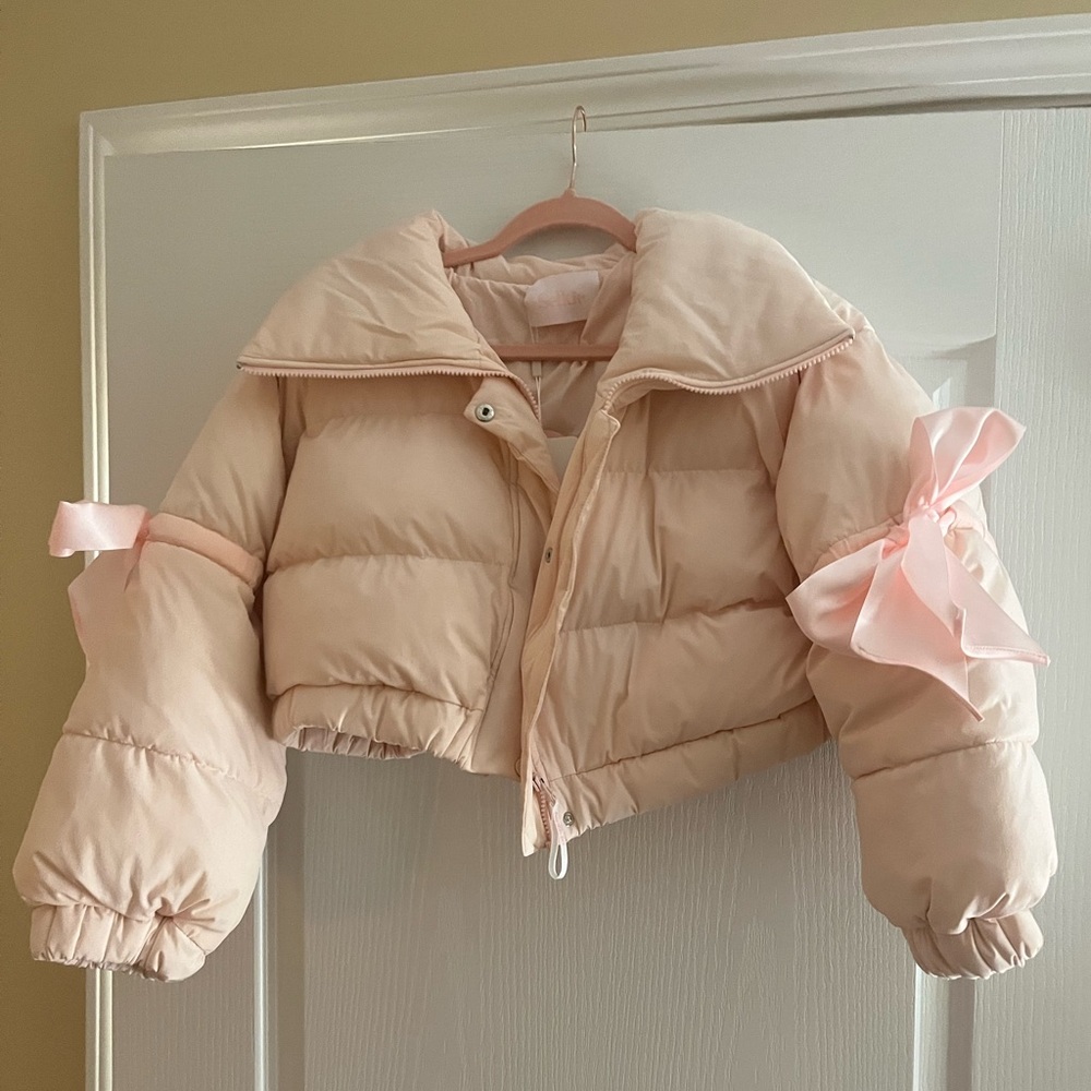 NWT Selkie The Castle Pink Marshmallow Puffer Coat
